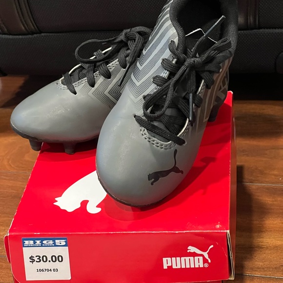 Puma Tacto II FG/AG Soccer Cleats | 10 | Unisex | Black Castlerock | Preowned - Picture 5 of 8